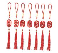 SOLUSTRE 25pcs Chinese Style Hanging Ornaments with Tassels for Spring Festival and Year Propitious Decor Feng Shui Decorations for Home Office Restaurant Indoor and Outdoor Celebration