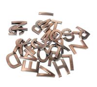 SOLUSTRE 26pcs Cm Self-adhesive Alphabet Letter Sign for Wooden Door and Mailbox, Easy to Read with Shiny Finish and Three-dimensional Design, Suitable for Home and Hotel Use