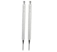 SOLUSTRE 2pcs Acupuncture Point Probe Pen Stainless Steel Lightweight Portable Auricular Acupressure Tool for Face and Back Reflexology