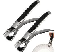SOLUSTRE 2pcs Anti-Scalding Bowl Clips Hot Dish Gripper Stainless Steel Bowl Gripper Clips Plate Clips for Hot Bowl Plate Pot Pan