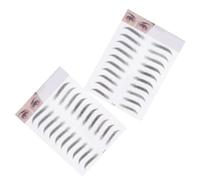 SOLUSTRE 2pcs Artificial Eyebrow Eyebrow Hair-like Stickers Paper Type Lasts for Several Days Women Novice Daily Makeup
