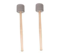 SOLUSTRE 2pcs Big Drum Hammer with Wood Handle Non-skid Bass Drum Mallets for Professional Percussion and Student Practice Sturdy Drumsticks Replacement Accessory