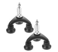 SOLUSTRE 2pcs Black Abs Walking Stick Accessories Anti-Slip Sturdy Stick Tips with Longevity and Easy to Install Features and Trekking Poles