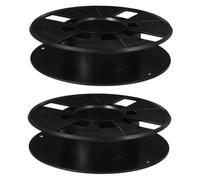SOLUSTRE 2pcs Black Plastic Extension Cord Reel for 3d Printer Filament Management with Compact and Portable Design Suitable for Schools and Homes