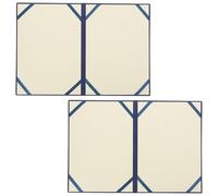 SOLUSTRE 2pcs Blue Certificate Protector Cover for Graduation Ceremonies and School Use, A4 Letter Size Diploma Folder, Paper Material with Easy Organization and Professional Impression,