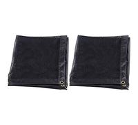 SOLUSTRE 2pcs Car Pet Net Barrier for Backseat, Nylon Mesh Fabric with Stable Installation, Black Car Backseat Barrier for Driving Safely on Long Road Trips