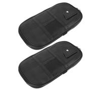 SOLUSTRE 2pcs Car Storage Bag Visor Organizer Sun Visor Storage Bag for Cards Cash Pen Sunglasses Interior Accessories Pocket for Car Truck Use in Garage Daily Driving