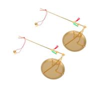 SOLUSTRE 2pcs Chinese-style Portable Medicinal Scale Weight Scale Decorative Traditional Medicine Vintage Chinese Culinary Ingredient Old Copper