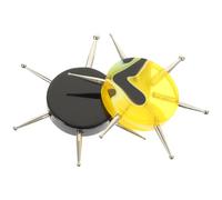 SOLUSTRE 2pcs Clay Pottery Acrylic round Nail Art Pen with Carving and Scraping Functions for DIY Work and Clay Crafts Producing, Suitable for Beginners and Experts