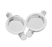 SOLUSTRE 2pcs Copper Privacy Peephole Covers Door Viewer Protector Anti-Peeping Eye Cover for Home Office Apartment Security Sturdy Replaceable Cat Eye Door Plates