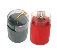 SOLUSTRE 2pcs Creative Nordic-style Toothpick Dispenser Portable Press Pop-up Toothpick Holder Container for Home Kitchen Sleek Compact Design with Red and Dark Green Colors