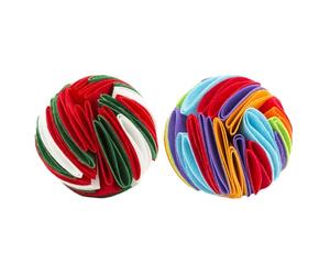 SOLUSTRE 2pcs Dog Sniffing Balls Made of Felt Cloth, Puzzle Feeding to Reduce Destructive Behavior, for Feeding Training and Playing in The Garden
