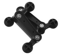 SOLUSTRE 2pcs Double Ball Extension Rod Phone Holder Bracket for Car Use | Plastic Black Adapter, Precision Damping Joint, Air Vent Clamp Base, Fast Angle Changes, Fit