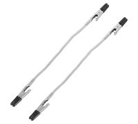 SOLUSTRE 2pcs Double Ended Clamps Flexible Wire Holder Tool 9.16x0.39x0.28in Stainless Steel Aluminium Alloy Rubber Coating Firm Grip Securely Holding Wires Single Person Soldering