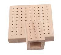 SOLUSTRE 2pcs Drill Bit Organiser Box Nail Bits Storage Wooden Electric Drill Organizer 18-hole and 81-hole Display Boards Minimalist Style Sturdy and Stable Desktop Display for Home Use