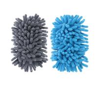 SOLUSTRE 2pcs Dry Erase Eraser Microfiber Chenille Sponge Board Wiper Blue Fits The Palm for Smooth Surfaces Whiteboard Cleaning Tool for School and Meeting Room