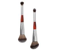 SOLUSTRE 2pcs Dual Ended Eyeshadow Brushes for Women Lightweight Synthesis Material Makeup Accessory with No Shedding, for Professional Beauty Salon and Home Use