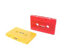 SOLUSTRE 2pcs Empty Vintage Tape Shell Blank Audio Cassette, Plastic Retro Style, Reliable Recording, Easy Identification, for DIY Crafts and Audio Cassette Tapes Organization