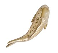 SOLUSTRE 2pcs European Style Wall-mounted Fish Decoration in Resin, 3d Wall Ornaments for Living Room or Bedroom, Elegant Golden Fish Wall Sculptures for Home Decoration