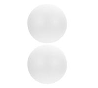 SOLUSTRE 2pcs Foam Cake Model 8 Inch White round Polystyrene Ball for Fondant Practice Cake Dummy for Wedding Modeling and Shop Development