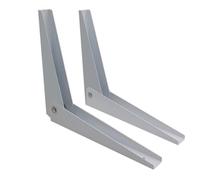 SOLUSTRE 2pcs Folding Right Angle Shelf Brackets Wall Mounted Storage Rack Supports Made of Cold Rolled Steel with Heavy Weight Support for Home and Bedroom Shelves