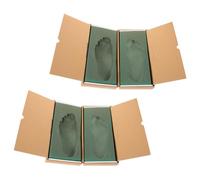 SOLUSTRE 2pcs Foot Measuring Box for Insoles with Sponge Paper Material, Open-Close Design and High-Precision Texture, Suitable for Centers and Rehabilitation Clinics