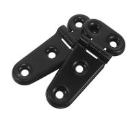 SOLUSTRE 2pcs Forklift Hood Hinge Metal Black Pair Forklift Engine Cover Hinge for Utility Equipment and Machinery Access Panel