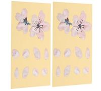 SOLUSTRE 2pcs Guitar Fretboard Sticker Guitar Decal Flower Supply Pvc Material Delicate Creative Unique Style Adds Charm No Damage to Decorative Accessory for Musical Instruments