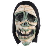 SOLUSTRE 2pcs Halloween Skull Head Pattern Mask Made of Latex Convenient to Wear Horror Evil Mask for Halloween and Performance to Create the Atmosphere of Scare