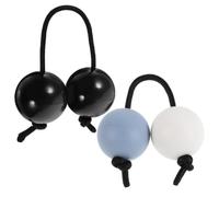 SOLUSTRE 2pcs Hand Shaker Musical Instrument with Double Balls Construction, Robust Abs Plastic and Polyester Material, Boosts Rhythm Awareness and Percussion Fans in Music Lessons