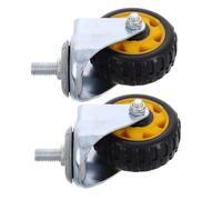 SOLUSTRE 2pcs Heavy Duty Floor Jack Wheels Replacement, Universal Swivel Casters for Hydraulic Oil Catcher, Sturdy Nylon Caster Wheels for Car Repair and Maintenance Tools