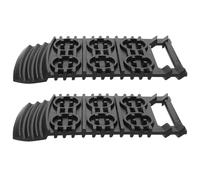 SOLUSTRE 2pcs Heavy-Duty Tire Traction Mats Car Anti-Slip Recovery Boards Portable Off-Road Escape Pad Snow Mud Emergency Tracks Aid For Suvs Trucks Campers