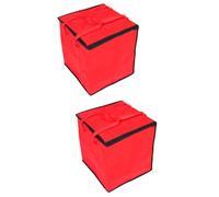 SOLUSTRE 2pcs Insulated Food Bag for Baking Non-Woven Aluminum Tote for Cake Pizza and Takeaway Compact Design for Easy Storage and Food Freshness