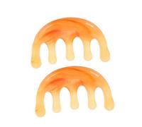 SOLUSTRE 2pcs Japanese Resin Five-Claw Head Spa Comb Scalp Massager and Manual Gua Sha Hair Brush for Muscle Soothing Head Relief and Daily Scalp Care and Relaxation