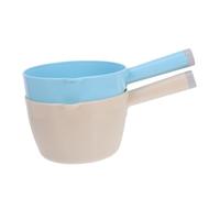 SOLUSTRE 2pcs Japanese Style Water Ladle for Home Kitchen Garden Multi Functional Capacity Scoop for Cooking Watering Cleaning Easy to Use Clean
