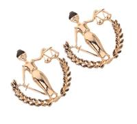 SOLUSTRE 2pcs Justice Lapel Pin with Libra Scale Design, Metal Law Brooch for Coat and Suit, Lightweight Alloy Material, Resist Oxidation, for Official Events and Important Gatherings