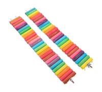 SOLUSTRE 2pcs Multi-function Hamster Ladders Made of Synthetic Material for Developing Balance and Coordination, Encouraging Pet Exercises, Decorative Hamster for Desktop Simulation Ladder