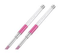 SOLUSTRE 2pcs Multifunctional Nail Sanding Pen Portable Nail Supply with Frosted Stone and Plastic Material for Comprehensive Maintenance and Polishing Suitable for Creating and Home Use