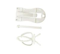 SOLUSTRE 2pcs Parrot Vegetable Clips Bird Cage Fixed Clip Plastic Easy to Install Easy to Operate White for Bird Cage Use Assorted style