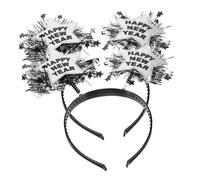 SOLUSTRE 2pcs Pentagram Hair Hoop Lightweight Party Photo Props Year Headwear for Women Festival Wear Sparkle Star Hairbands for Carnival Masquerade