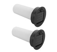 SOLUSTRE 2pcs Plastic Solar Replacement Tops with Flickering Flame for Garden Lights and LED Lanterns, Waterproof Outdoor Lamp Parts, Easy Installation for Gardens and Home Parties