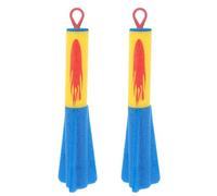 SOLUSTRE 2pcs Portable Eva Foam Throwing Rockets, Resistant to Falling and Crashing, Outdoor Entertainment Flying Rockets for Boys and Random Color