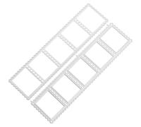 SOLUSTRE 2pcs Postage Stamp Cutting Dies in Carbon Steel Wave Edge Embossing Stencil, Rectangle Frame Design for DIY Scrapbooking and Card Making, for Craft Enthusiasts and ’s Art Courses
