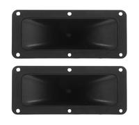 SOLUSTRE 2pcs Rectangular Horn Tweeters for Loudspeaker, 75-150w Power, Impact Resistant Pp Material, Portable Design, Suitable for Car and Music Audio Systems