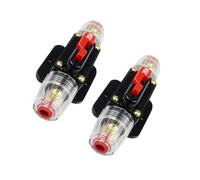 SOLUSTRE 2Pcs Resettable Car Circuit Breaker Inline Fuse Holder with Auto for Stereo Audio Protection Fits Up to Gauge Wire Dc for Cars Rvs Boats