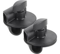 SOLUSTRE 2pcs Rotatable Microphone Arm Desk Mount Clips with 15mm to 19mm Thread Adapter, Adjustable Mic Holder Clamps for Microphone Stand Boom Arms, Suitable for Podcasting and Live