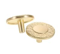 SOLUSTRE 2pcs Round Furniture Door Hardware Handles Chinese Style Cabinet Pulls for Kitchen Cabinets Wardrobe Bedroom Dresser Easy to Install Drawer Handles