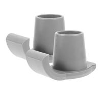 SOLUSTRE 2pcs Rubber Crutch Foot Pads Replacement Tips with Wear-Resistant and Anti-Skid Features for Canes and Walking Sticks Suitable for Outdoor Mobility and Trekking Use