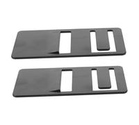 SOLUSTRE 2pcs Rv Refrigerator Door Prop Clips, Abs Door Latch Retainer for Camper Fridge, Compact Black Replacement Kit, Secure Lock against Vibrations