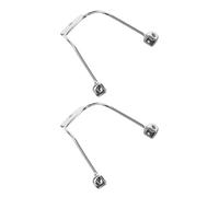 SOLUSTRE 2pcs Screw-in Eyeglass Nose Support Bracket for Plastic Frames and Eyeglasses, Stainless Steel Metal Nose Pad Holder with 1.2mm Hole Diameter, Comfortable Fit and Anti-Slip